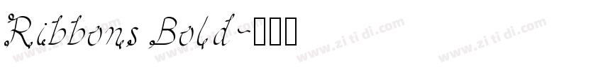 Ribbons Bold字体转换
